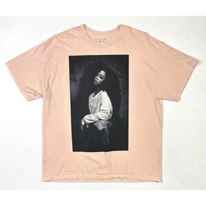 H.E.R. T-Shirt Adult Large Pink R&B Hip Hop Short Sleeve Ceremony Of Roses